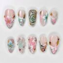 Blooming Sea press-on nails by Jess Nailbox