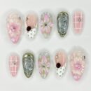 Botanical Coquette press-on nails by Jess Nailbox
